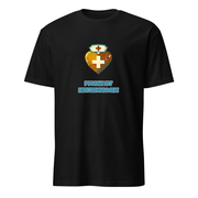 Pflege ist Herzenssache – Lustiges Spruch T-Shirt