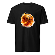 Basketball Flammen – Premium Kunst T-Shirt