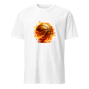 Basketball Flammen – Premium Kunst T-Shirt