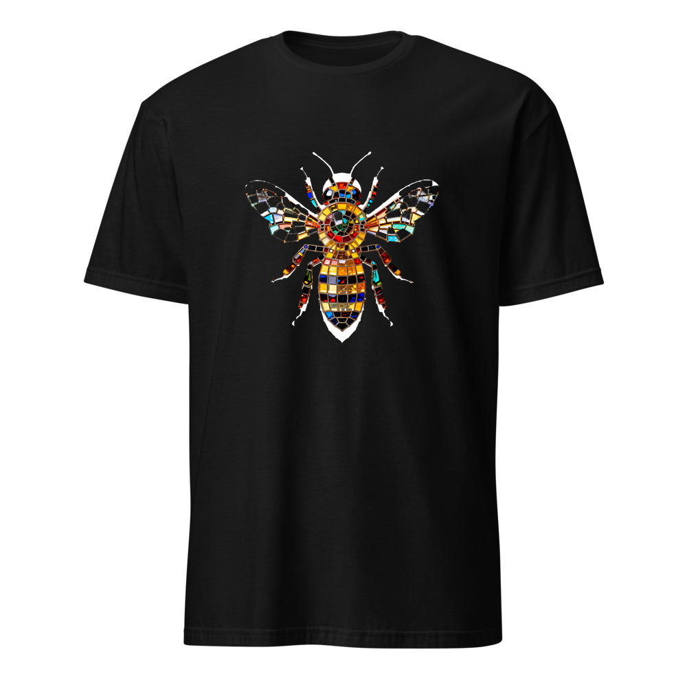 Biene Mosaik – Premium Kunst T-Shirt