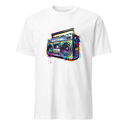 Boombox Graffiti – Premium Kunst T-Shirt