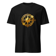 Kompass Art Nouveau – Premium Kunst T-Shirt – Premium-Kunst-T-Shirt, Fluid-Art-Frontdruck