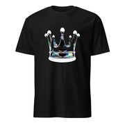 Krone Chrom – Premium Kunst T-Shirt – Premium-Kunst-T-Shirt, Fluid-Art-Frontdruck