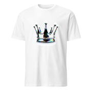 Krone Chrom – Premium Kunst T-Shirt – Premium-Kunst-T-Shirt, Fluid-Art-Frontdruck