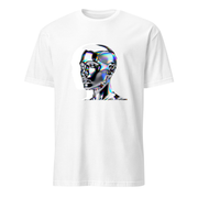 Cyborg Chrom – Premium Kunst T-Shirt – Premium-Kunst-T-Shirt, Fluid-Art-Frontdruck