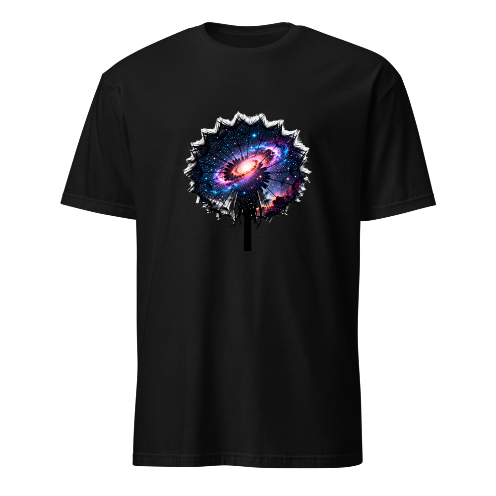 Pusteblume Galaxie – Premium Kunst T-Shirt – Premium-Kunst-T-Shirt, Fluid-Art-Frontdruck