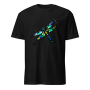 Libelle Buntglas – Premium Kunst T-Shirt – Premium-Kunst-T-Shirt, Fluid-Art-Frontdruck