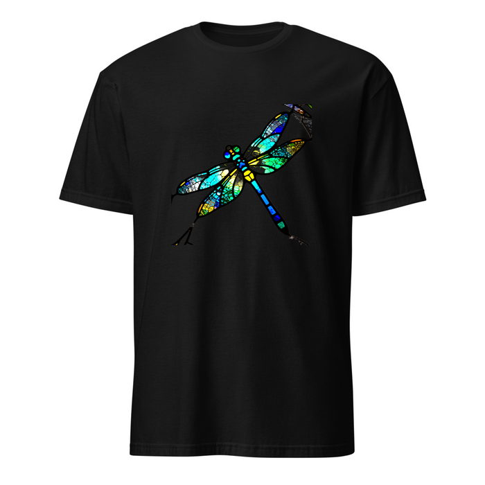 Libelle Buntglas – Premium Kunst T-Shirt