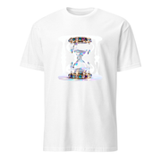 Sanduhr Kristall – Premium Kunst T-Shirt – Premium-Kunst-T-Shirt, Fluid-Art-Frontdruck