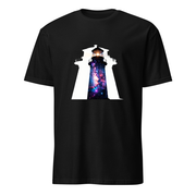 Leuchtturm Galaxie – Premium Kunst T-Shirt