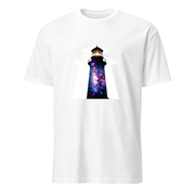 Leuchtturm Galaxie – Premium Kunst T-Shirt
