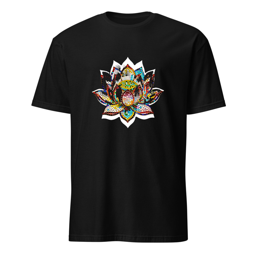 Lotus Mosaik – Premium Kunst T-Shirt