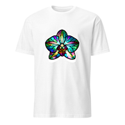 Orchidee Buntglas – Premium Kunst T-Shirt