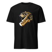 Saxophon Art Nouveau – Premium Kunst T-Shirt