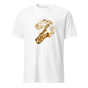 Saxophon Art Nouveau – Premium Kunst T-Shirt