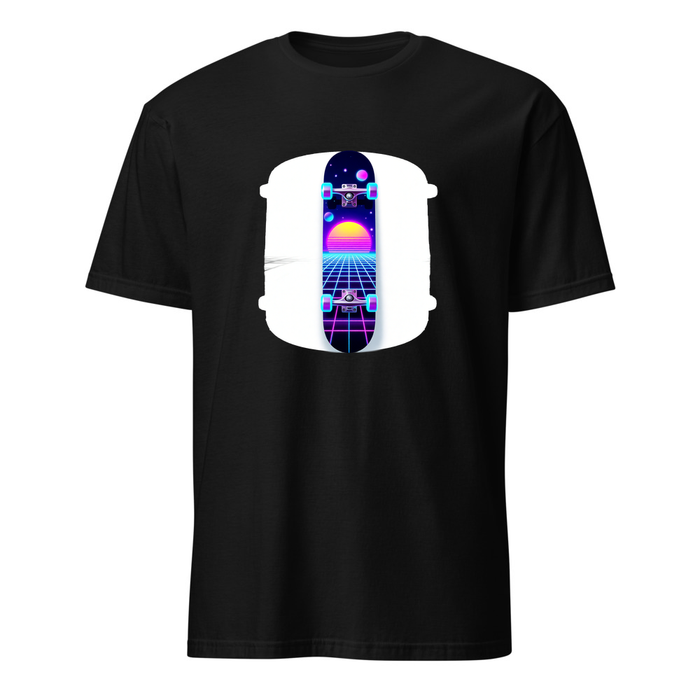 Skateboard Neon – Premium Kunst T-Shirt