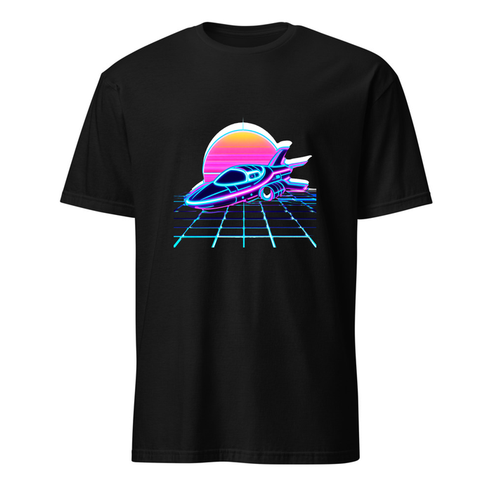 Raumschiff Neon – Premium Kunst T-Shirt