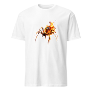 Spinne Flammen – Premium Kunst T-Shirt – Premium-Kunst-T-Shirt, Fluid-Art-Frontdruck