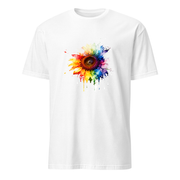 Sonnenblume Aquarell – Premium Kunst T-Shirt – Premium-Kunst-T-Shirt, Fluid-Art-Frontdruck