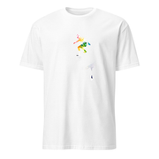 Surfer Aquarell – Premium Kunst T-Shirt – Premium-Kunst-T-Shirt, Fluid-Art-Frontdruck