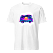Camper Neon – Premium Kunst T-Shirt – Premium-Kunst-T-Shirt, Fluid-Art-Frontdruck