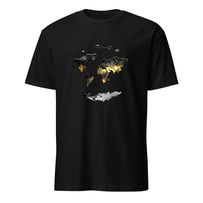 Weltkarte Tusche – Premium Kunst T-Shirt