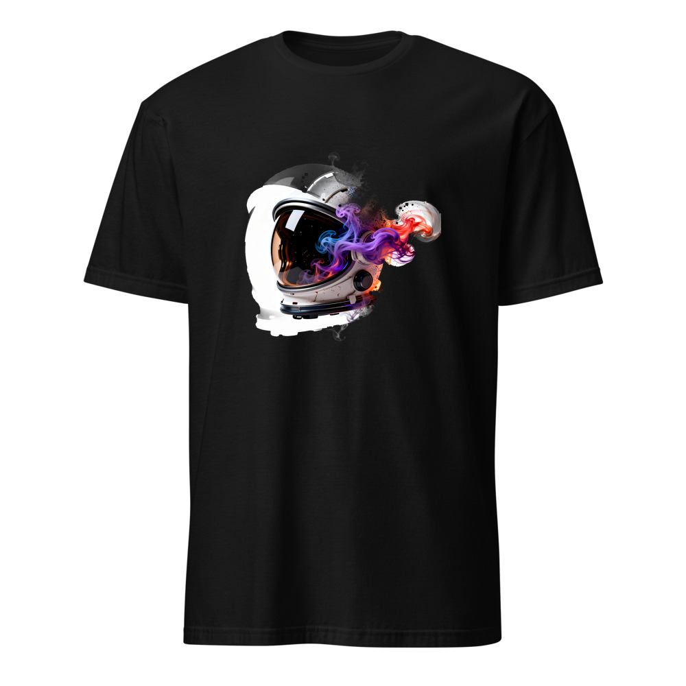 Astro Skull Rauch – Premium Kunst T-Shirt – Premium-Kunst-T-Shirt, Fluid-Art-Frontdruck