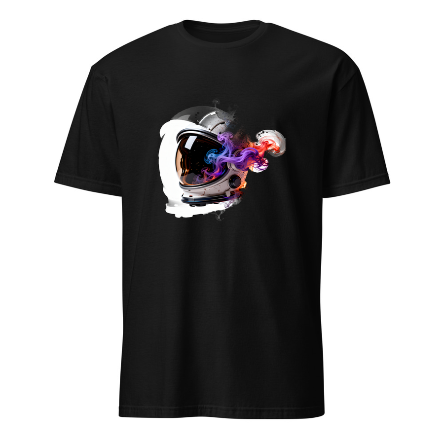 Astro Skull Rauch – Premium Kunst T-Shirt – Premium-Kunst-T-Shirt, Fluid-Art-Frontdruck
