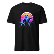 Astronaut Neon – Premium Kunst T-Shirt – Premium-Kunst-T-Shirt, Fluid-Art-Frontdruck