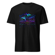 Polarlicht Neon – Premium Kunst T-Shirt – Premium-Kunst-T-Shirt, Fluid-Art-Frontdruck
