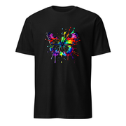 Schmetterling Aquarell – Premium Kunst T-Shirt – Premium-Kunst-T-Shirt, Fluid-Art-Frontdruck