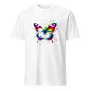 Schmetterling Aquarell – Premium Kunst T-Shirt – Premium-Kunst-T-Shirt, Fluid-Art-Frontdruck