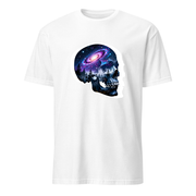 Kosmos-Totenkopf Galaxie – Premium Kunst T-Shirt – Premium-Kunst-T-Shirt, Fluid-Art-Frontdruck