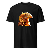 Adler Flammen – Premium Kunst T-Shirt – Premium-Kunst-T-Shirt, Fluid-Art-Frontdruck