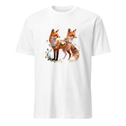 Fuchs Blüten – Premium Kunst T-Shirt – Premium-Kunst-T-Shirt, Fluid-Art-Frontdruck