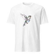 Kolibri Kristall – Premium Kunst T-Shirt – Premium-Kunst-T-Shirt, Fluid-Art-Frontdruck