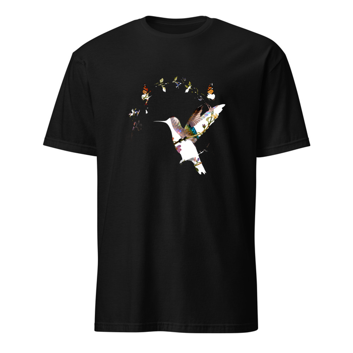 Kolibri Blüten – Premium Kunst T-Shirt