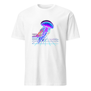 Qualle Neon – Premium Kunst T-Shirt – Premium-Kunst-T-Shirt, Fluid-Art-Frontdruck
