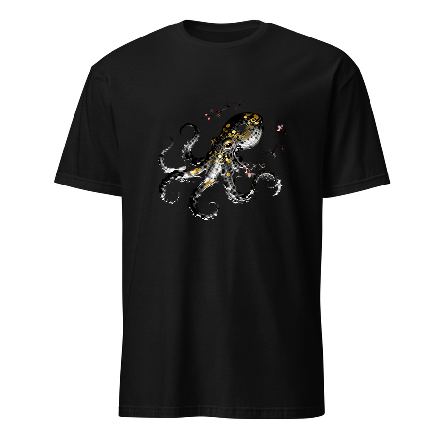 Krake Tusche – Premium Kunst T-Shirt