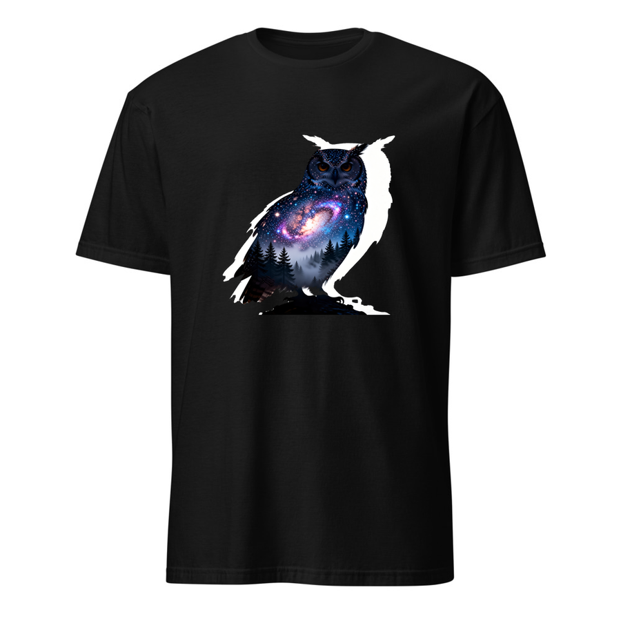 Eule Galaxie – Premium Kunst T-Shirt
