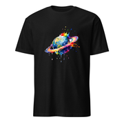 Planet Aquarell – Premium Kunst T-Shirt