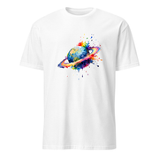 Planet Aquarell – Premium Kunst T-Shirt