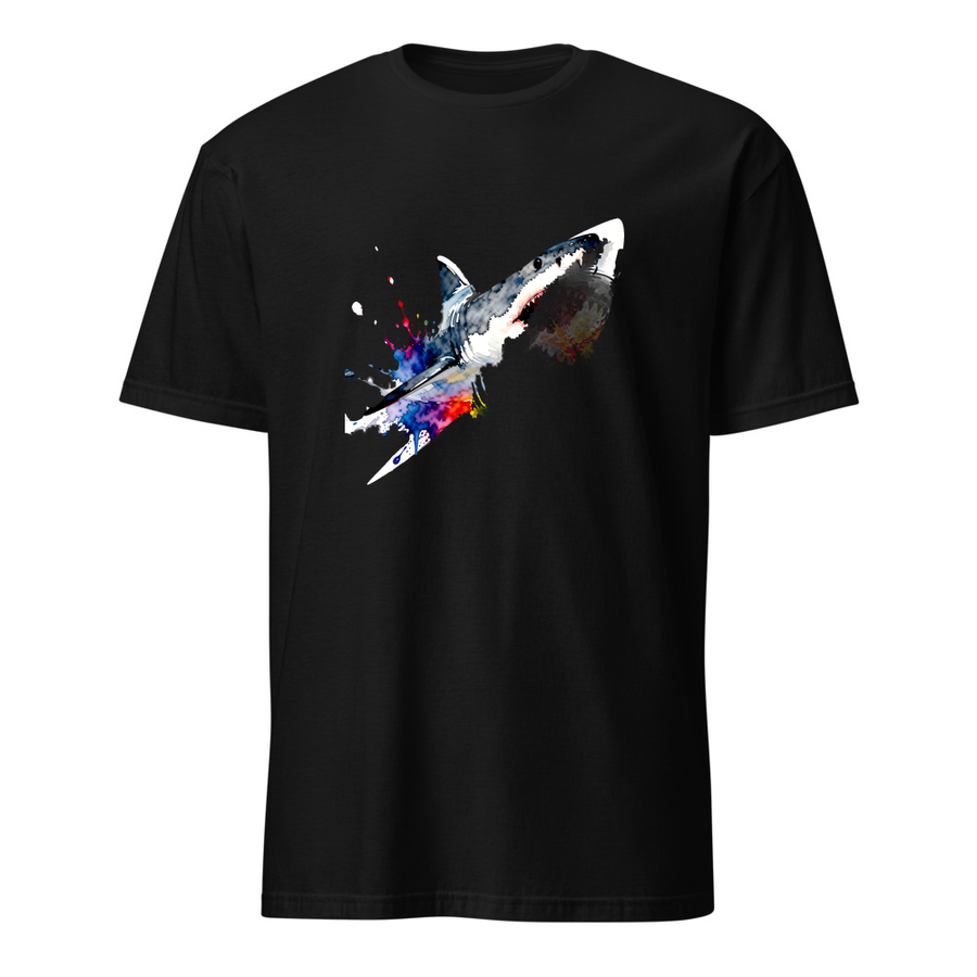 Hai Aquarell – Premium Kunst T-Shirt