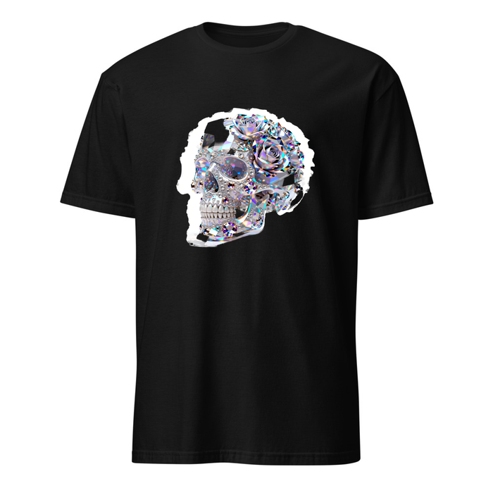 Totenkopf Kristall – Premium Kunst T-Shirt