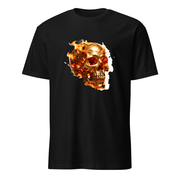 Totenkopf Flammen – Premium Kunst T-Shirt