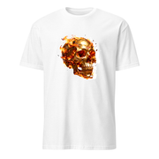 Totenkopf Flammen – Premium Kunst T-Shirt