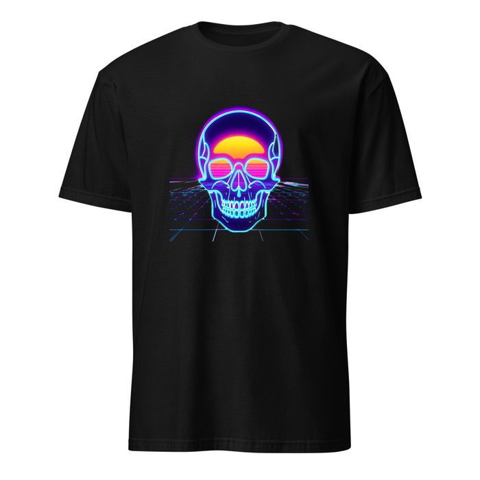 Totenkopf Neon – Premium Kunst T-Shirt