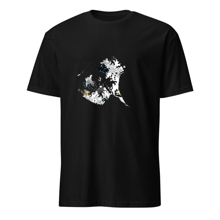 Welle Tusche – Premium Kunst T-Shirt
