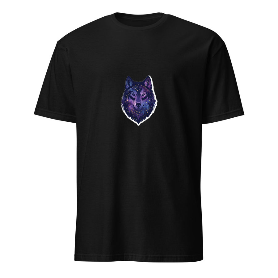 Kosmischer Wolf – Premium Kunst T-Shirt