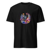 Kolibri Blütentraum – Premium Kunst T-Shirt